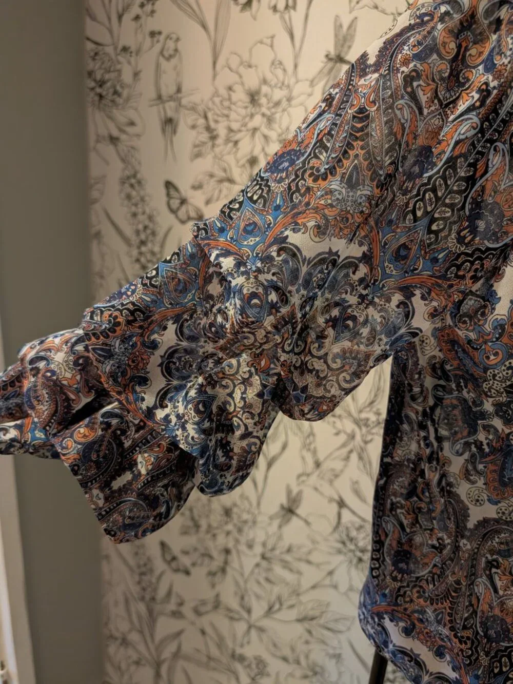 Melanie Lyne Paisley Cross-Over Blouse | Size 8 | NWT - Picture 6 of 12